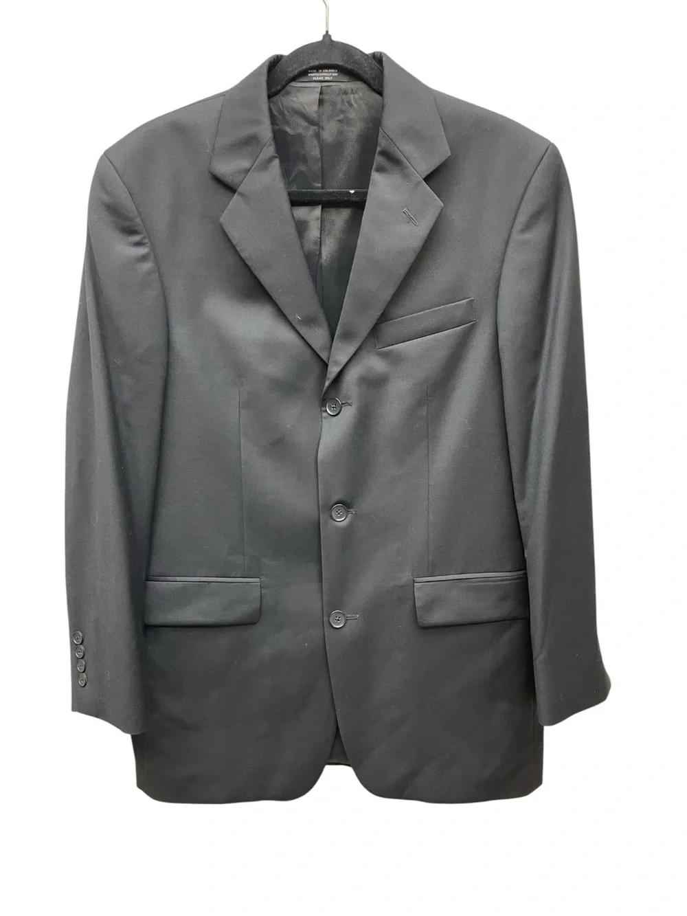 Alfani Black 100% Wool Blazer Sport Coat Men’s 38R Classic Fit